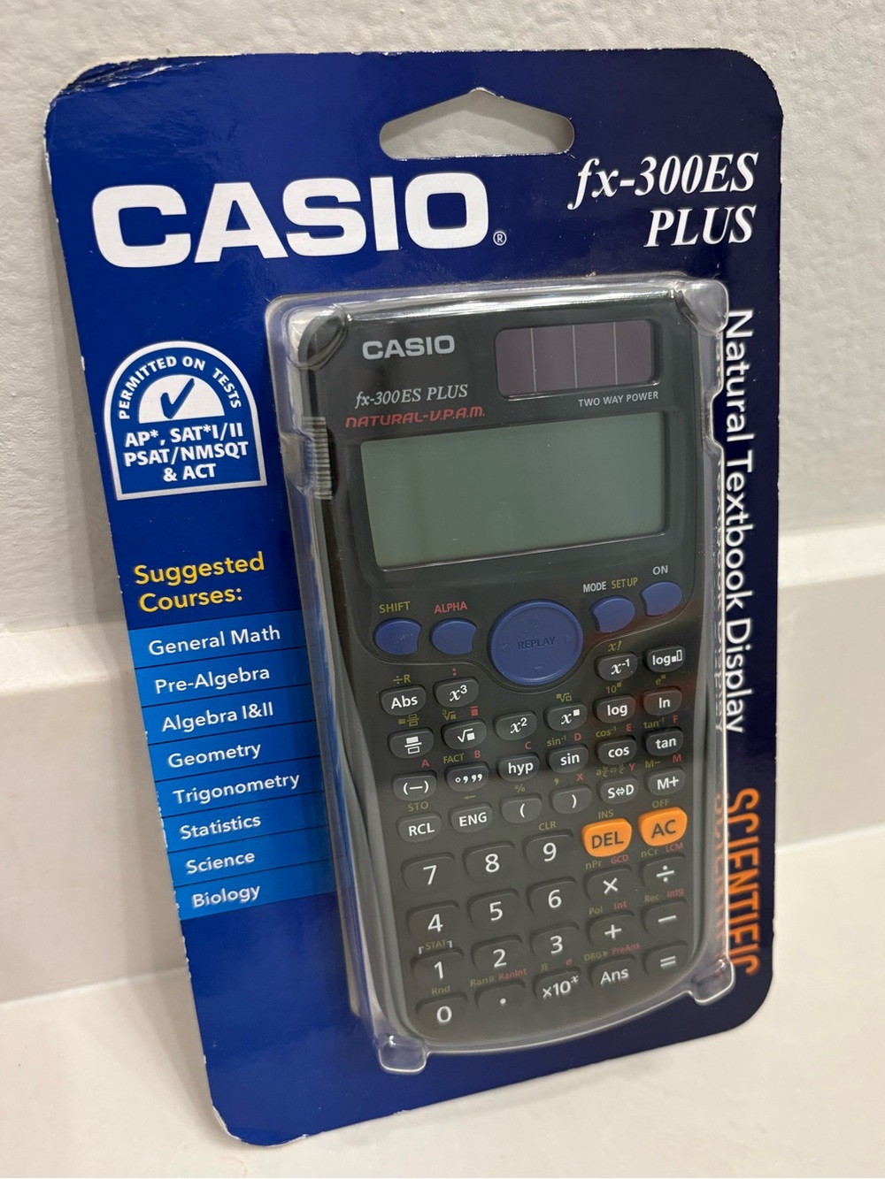 CASIO fx-300ES PLUS Natural Textbook Display Scientific Calculator NEW Sealed